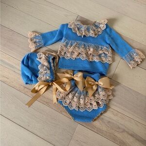 Blue and Gold Kids Matching Set